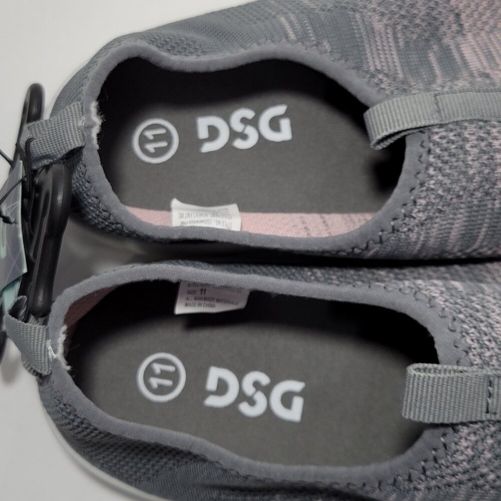DSG Knit Water Shoes Women Size 11 Slip On Pink Gray Ombre Beach Pool Cruise NEW - Picture 9 of 12